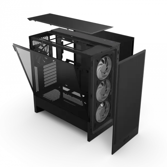 Корпус без блока питания NZXT H5 Flow RGB CC-H52FB-R1 — для бизнеса и офиса Корпус без блока питания NZXT H5 Flow RGB CC-H52FB-R1 — для бизнеса и офиса