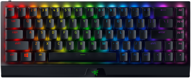 Игровая клавиатура Razer BlackWidow V3 Mini HyperSpeed (Green Switch) - Russian Layout Razer BlackWidow V3 Mini — для бизнеса и офиса Игровая клавиатура Razer BlackWidow V3 Mini HyperSpeed (Green Switch) - Russian Layout Razer BlackWidow V3 Mini — для бизнеса и офиса