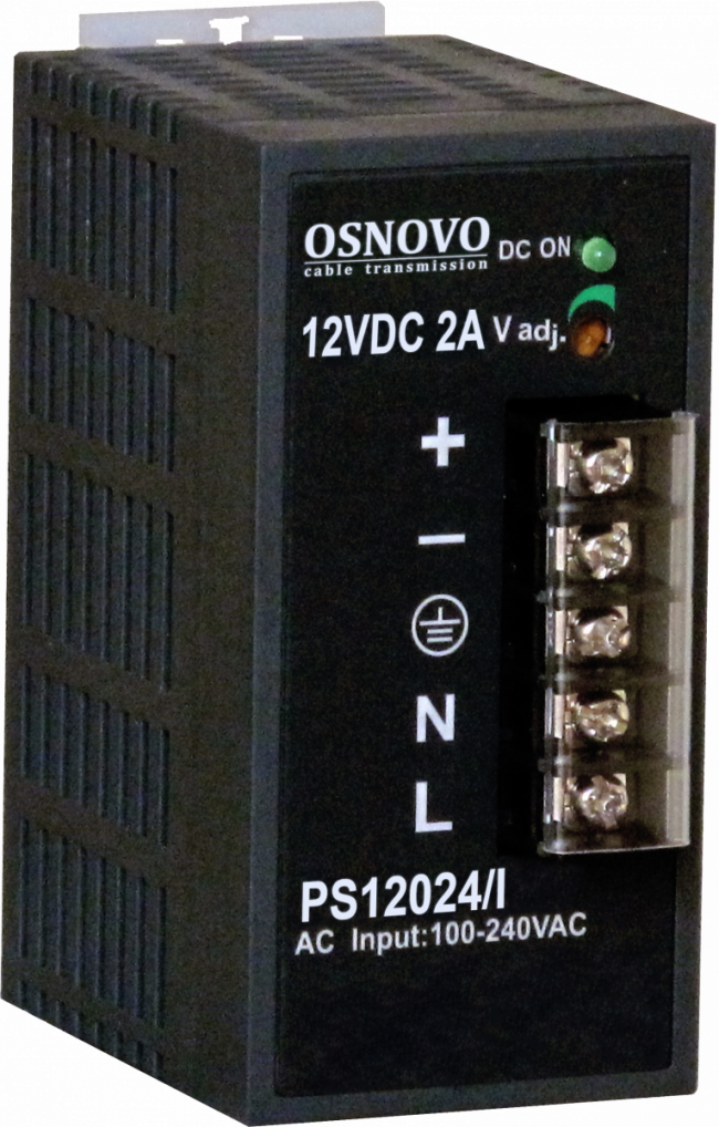 Блок питания OSNOVO PS-12024/I — для бизнеса и офиса Блок питания OSNOVO PS-12024/I — для бизнеса и офиса