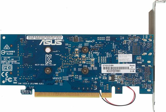 Видеокарта ASUS GT1030-2G-BRK — для бизнеса и офиса Видеокарта ASUS GT1030-2G-BRK — для бизнеса и офиса