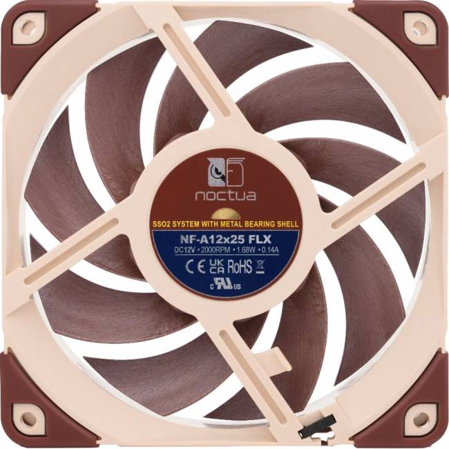 Кулер для корпуса Noctua NF-A12x25 FLX — для бизнеса и офиса Кулер для корпуса Noctua NF-A12x25 FLX — для бизнеса и офиса