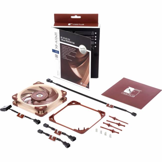 Кулер для корпуса Noctua NF-A12x25 FLX — для бизнеса и офиса Кулер для корпуса Noctua NF-A12x25 FLX — для бизнеса и офиса
