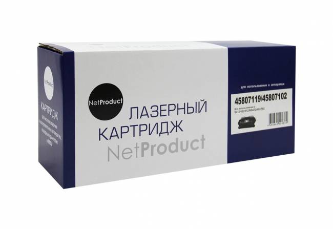 Тонер-картридж NetProduct (N-45807119/45807102) для OKI B412/432/512/MB472/492/562, 3K — для бизнеса и офиса Тонер-картридж NetProduct (N-45807119/45807102) для OKI B412/432/512/MB472/492/562, 3K — для бизнеса и офиса