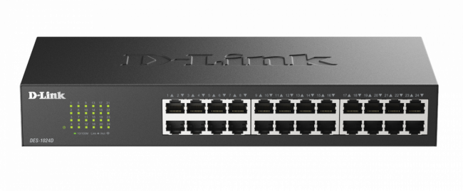 Коммутатор D-Link DES-1024D/H2A — для бизнеса и офиса