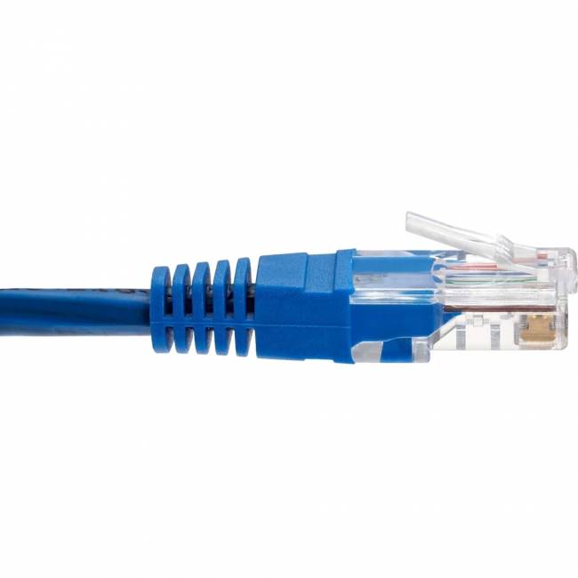 Патчкорд литой "Telecom" UTP кат.5е 20,0м синий VCOM NA102-L-20M — для бизнеса и офиса