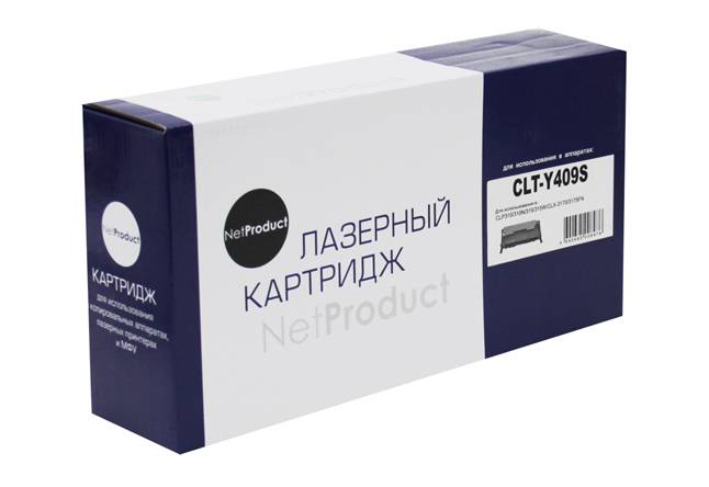 Тонер-картридж NetProduct (N-CLT-Y409S) для Samsung CLP-310/315/CLX-3170fn/3175, Y, 1K — для бизнеса и офиса Тонер-картридж NetProduct (N-CLT-Y409S) для Samsung CLP-310/315/CLX-3170fn/3175, Y, 1K — для бизнеса и офиса