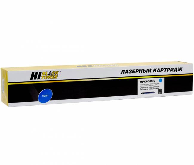 Тонер-картридж Hi-Black (HB-Type MPC6003C) для Ricoh MPC4503/C5503/C6003/C4504, C, 22,5К — для бизнеса и офиса Тонер-картридж Hi-Black (HB-Type MPC6003C) для Ricoh MPC4503/C5503/C6003/C4504, C, 22,5К — для бизнеса и офиса