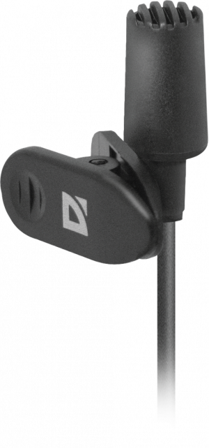 Defender Микрофон компьютерный MIC-109 черный, на прищепке, 1,8 м Defender MIC-109