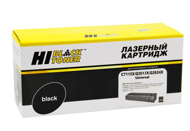 Картридж Hi-Black (HB-C7115X/Q2613X/Q2624X) для HP LJ 1200/1300/1150, Универсальный, 4K — для бизнеса и офиса Картридж Hi-Black (HB-C7115X/Q2613X/Q2624X) для HP LJ 1200/1300/1150, Универсальный, 4K — для бизнеса и офиса