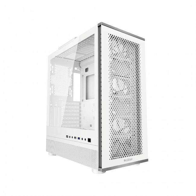 Корпус без блока питания PcCooler ME200 MESH WH — для бизнеса и офиса