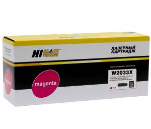 Картридж Hi-Black (HB-W2033X) для HP Color LaserJet Pro M454dn/M479dw, №415X, M, 6K Картридж Hi-Black (HB-W2033X) для HP Color LaserJet Pro M454dn/M479dw, №415X, M, 6K