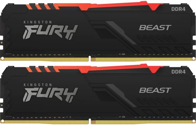 Память оперативная Kingston FURY Beast RGB KF432C16BBAK2/64 — для бизнеса и офиса Память оперативная Kingston FURY Beast RGB KF432C16BBAK2/64 — для бизнеса и офиса