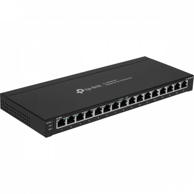 Коммутатор TP-Link SG2016P — для бизнеса и офиса Коммутатор TP-Link SG2016P — для бизнеса и офиса