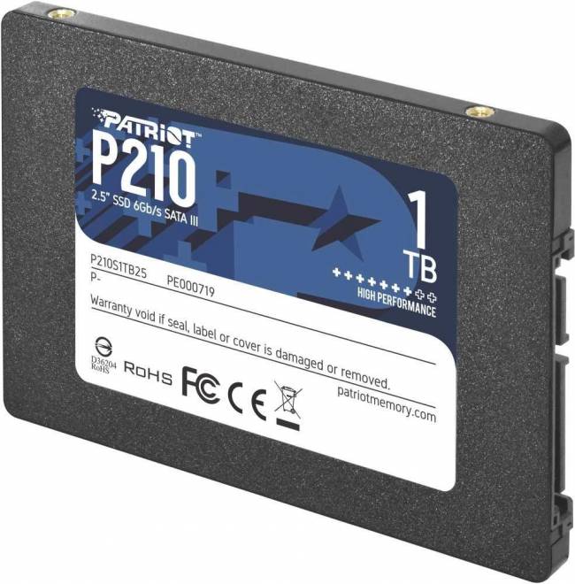 Накопитель SSD Patriot P210S1TB25 — для бизнеса и офиса Накопитель SSD Patriot P210S1TB25 — для бизнеса и офиса