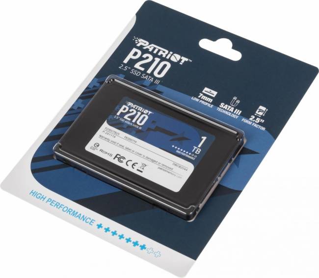 Накопитель SSD Patriot P210S1TB25 — для бизнеса и офиса Накопитель SSD Patriot P210S1TB25 — для бизнеса и офиса