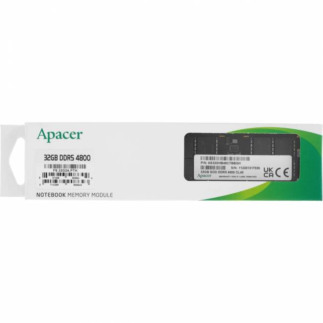 Модули памяти для ноутбуков Apacer FS.32G2A.PTH — для бизнеса и офиса Модули памяти для ноутбуков Apacer FS.32G2A.PTH — для бизнеса и офиса