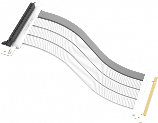 кабель Cooler Master Riser Cable PCIe 4.0 x16, White - 300mm — для бизнеса и офиса кабель Cooler Master Riser Cable PCIe 4.0 x16, White - 300mm — для бизнеса и офиса