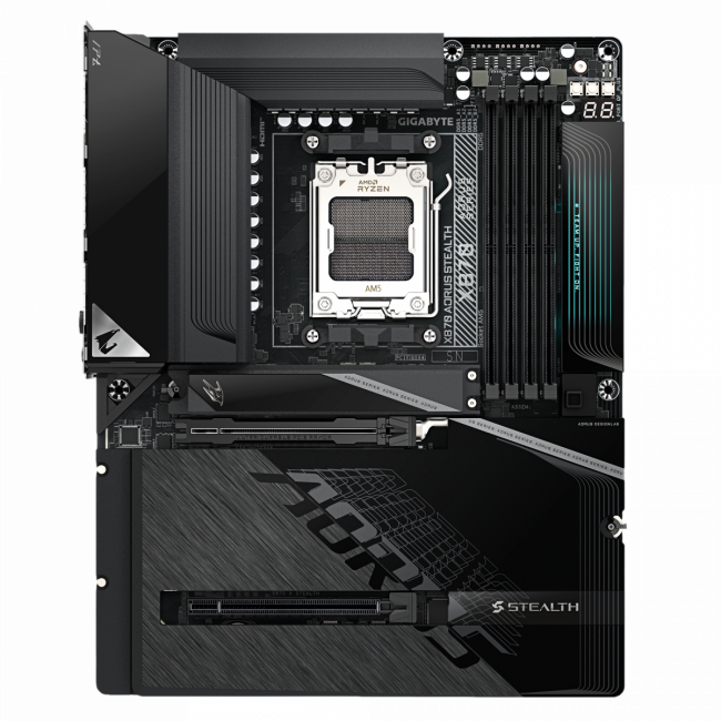 Материнская плата Gigabyte X870 A STEALTH — для бизнеса и офиса Материнская плата Gigabyte X870 A STEALTH — для бизнеса и офиса