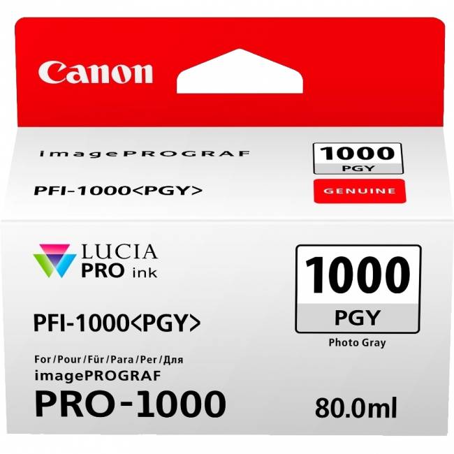 Картридж Canon PFI-1000 PGY (0553C001) — для бизнеса и офиса Картридж Canon PFI-1000 PGY (0553C001) — для бизнеса и офиса