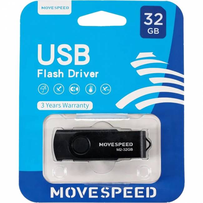 USB2.0 32GB Move Speed M2 черный Move Speed 32GB M2 (M2-32G) — для бизнеса и офиса USB2.0 32GB Move Speed M2 черный Move Speed 32GB M2 (M2-32G) — для бизнеса и офиса