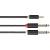 Кабель-адаптер 3.5ST(M)/2X6.35 ST(M), 3м, Telecom PRO <TAV6168-3M> Адаптер-переходник Telecom Jack 3.5 mm M/2 x jack 6.35 mm M (TAV6168-3M) — для бизнеса и офиса