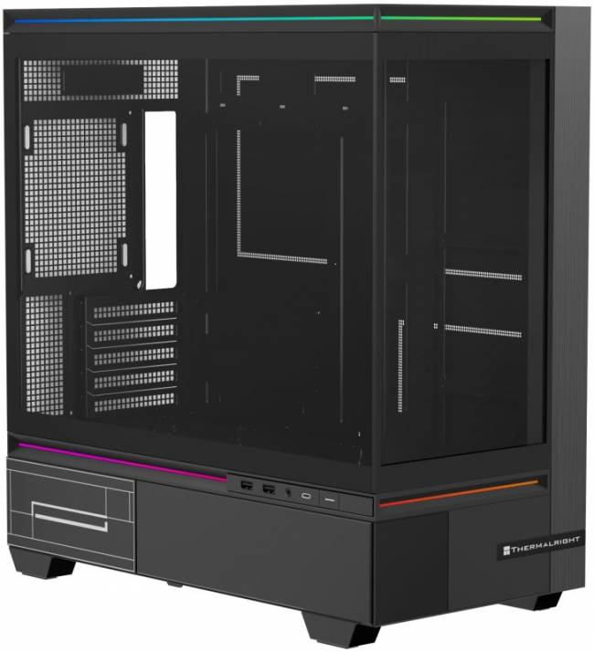 Корпус без блока питания Thermalright M10 Vision Black — для бизнеса и офиса Корпус без блока питания Thermalright M10 Vision Black — для бизнеса и офиса