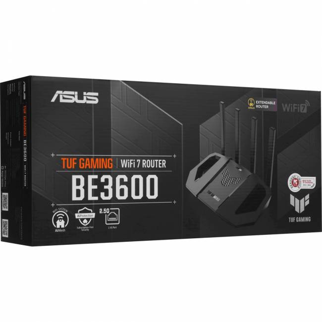 Маршрутизатор ASUS TUF-BE3600 V2 ASUS 90IG0A90-MO9C00 — для бизнеса и офиса