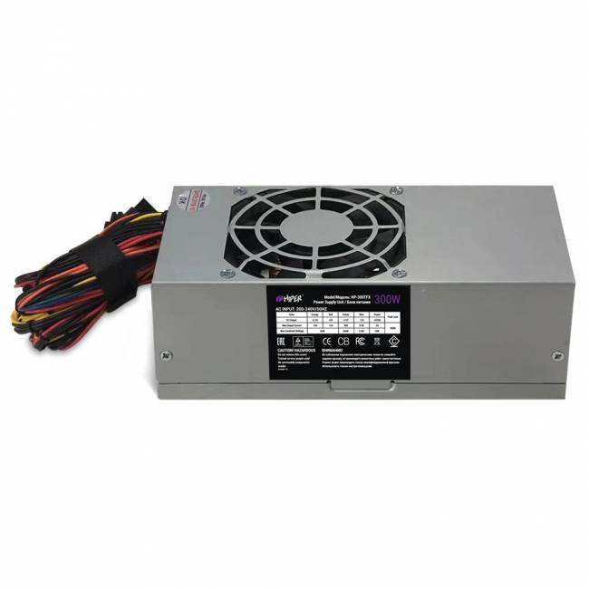 блок питания для ПК 300 Ватт HIPER HP-300TFX — для бизнеса и офиса блок питания для ПК 300 Ватт HIPER HP-300TFX — для бизнеса и офиса