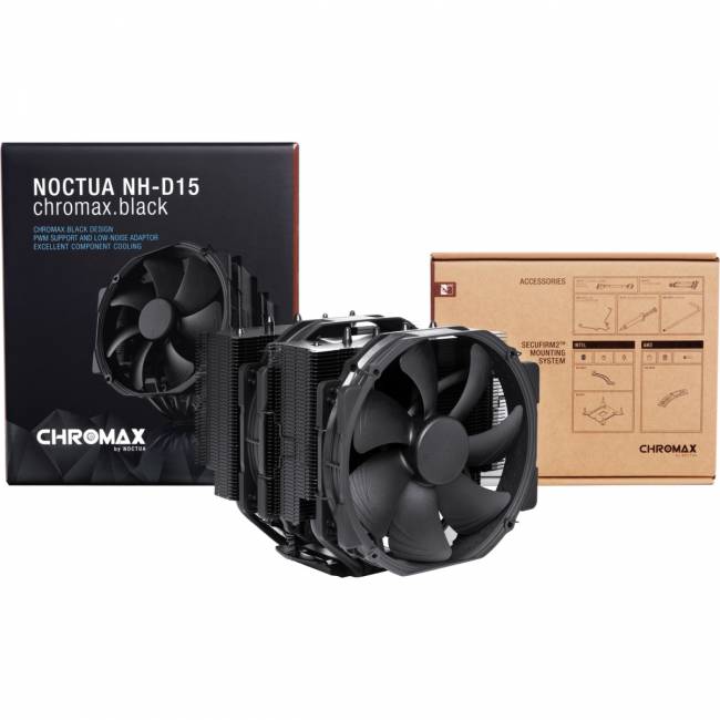 Кулер для процессора Noctua NH-D15 chromax.black — для бизнеса и офиса Кулер для процессора Noctua NH-D15 chromax.black — для бизнеса и офиса
