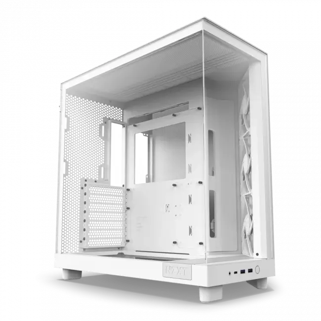 Корпус без блока питания NZXT H6 Flow CC-H61FW-01 — для бизнеса и офиса Корпус без блока питания NZXT H6 Flow CC-H61FW-01 — для бизнеса и офиса