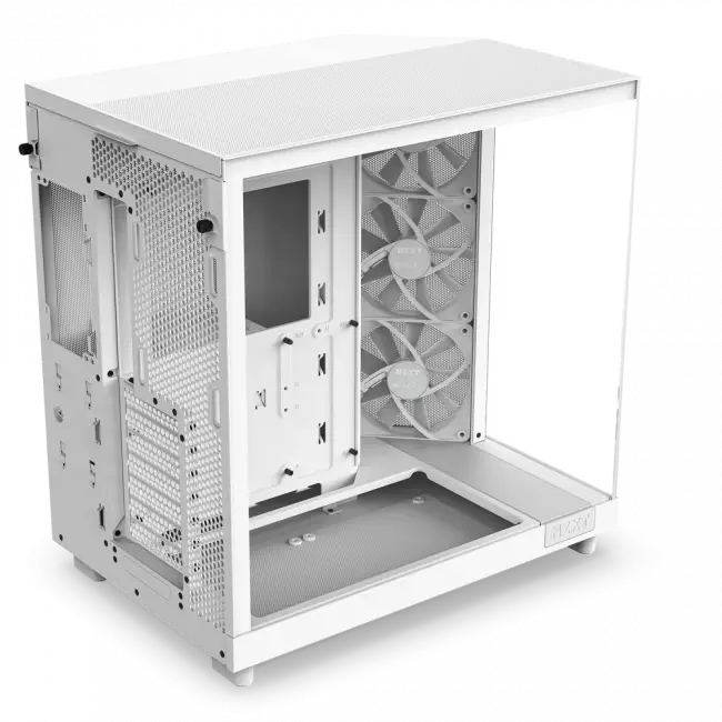 Корпус без блока питания NZXT H6 Flow CC-H61FW-01 — для бизнеса и офиса Корпус без блока питания NZXT H6 Flow CC-H61FW-01 — для бизнеса и офиса