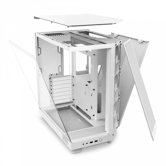 Корпус без блока питания NZXT H6 Flow CC-H61FW-01 — для бизнеса и офиса Корпус без блока питания NZXT H6 Flow CC-H61FW-01 — для бизнеса и офиса