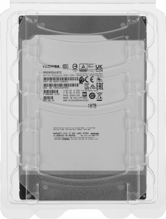 Жесткий диск Toshiba MG09SCA18TE — для бизнеса и офиса Жесткий диск Toshiba MG09SCA18TE — для бизнеса и офиса