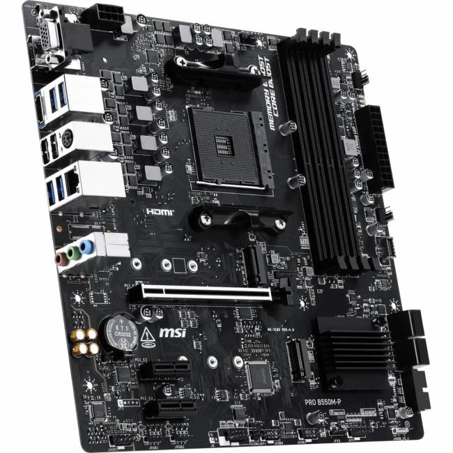 Материнская плата MSI PRO B550M-P — для бизнеса и офиса Материнская плата MSI PRO B550M-P — для бизнеса и офиса