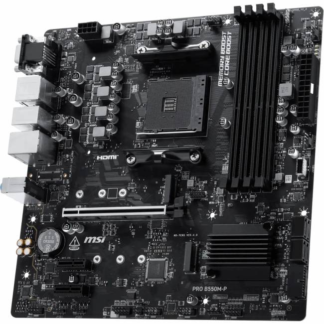 Материнская плата MSI PRO B550M-P — для бизнеса и офиса Материнская плата MSI PRO B550M-P — для бизнеса и офиса