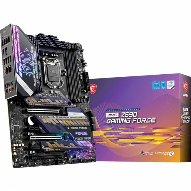 Материнская плата MSI MPG Z590 GAMING FORCE — для бизнеса и офиса Материнская плата MSI MPG Z590 GAMING FORCE — для бизнеса и офиса