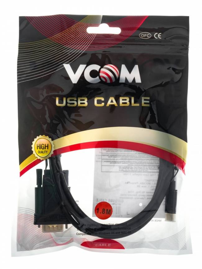 Кабель-адаптер USB 3.1 Type-Cm --> VGA(M) 1080@60Hz, 1.8M VCOM <CU421C-1.8M> Telecom USB 3.1 Type-CM --> VGA(M) — для бизнеса и офиса Кабель-адаптер USB 3.1 Type-Cm --> VGA(M) 1080@60Hz, 1.8M VCOM <CU421C-1.8M> Telecom USB 3.1 Type-CM --> VGA(M) — для бизнеса и офиса