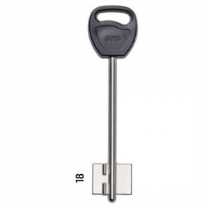 Заготовка дверного ключа Гардиан-6 GRD6DP 103*22,4*17,7мм, пластик