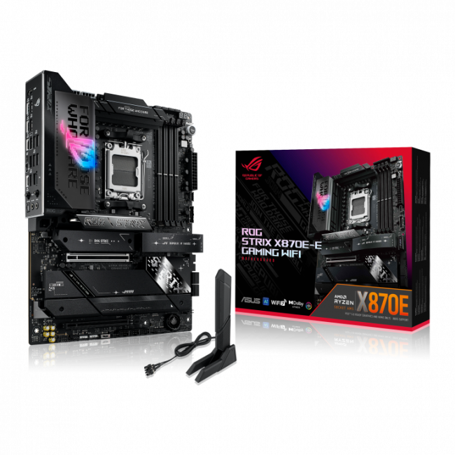 Материнская плата ASUS ROG STRIX X870E-E GAMING WIFI (90MB1IB0-M0EAY0) — для бизнеса и офиса Материнская плата ASUS ROG STRIX X870E-E GAMING WIFI (90MB1IB0-M0EAY0) — для бизнеса и офиса
