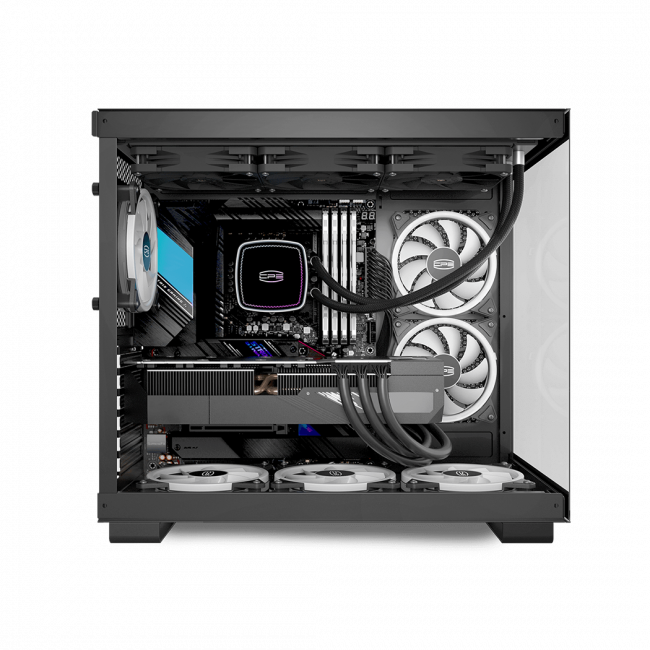 Корпус без блока питания PCCooler C3T500 ARGB BK — для бизнеса и офиса