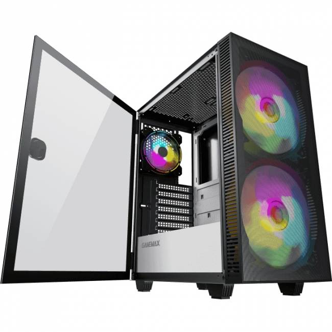 Компьютерный корпус, без блока питания ATX GameMax Aero — для бизнеса и офиса Компьютерный корпус, без блока питания ATX GameMax Aero — для бизнеса и офиса