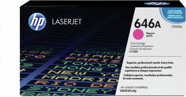 Тонер-картридж HP 646A Magenta Original LaserJet Print Cartridge (CF033A) — для бизнеса и офиса Тонер-картридж HP 646A Magenta Original LaserJet Print Cartridge (CF033A) — для бизнеса и офиса