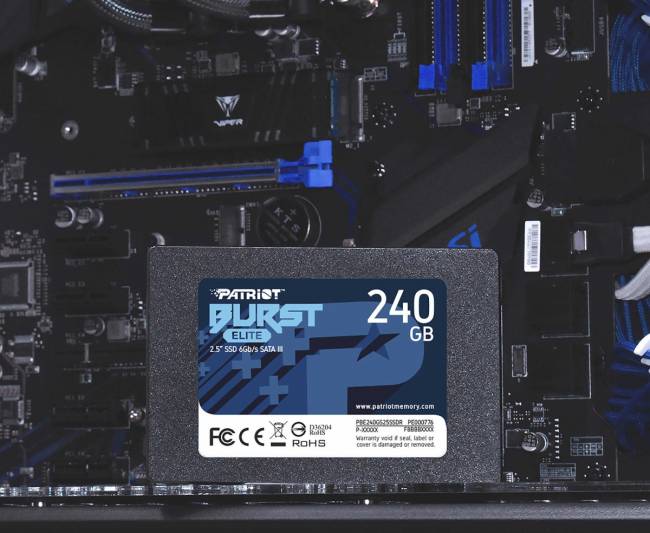 Накопитель SSD Patriot PBE240GS25SSDR — для бизнеса и офиса