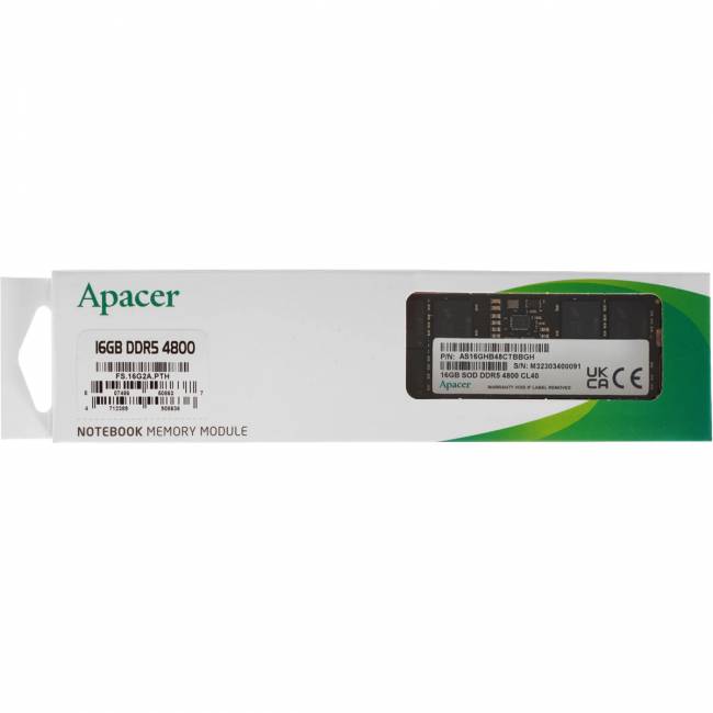 Модули памяти для ноутбуков Apacer FS.16G2A.PTH — для бизнеса и офиса Модули памяти для ноутбуков Apacer FS.16G2A.PTH — для бизнеса и офиса