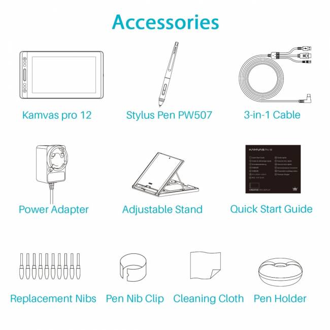 Интерактивный дисплей Huion KAMVAS Pro 12 — для бизнеса и офиса Интерактивный дисплей Huion KAMVAS Pro 12 — для бизнеса и офиса