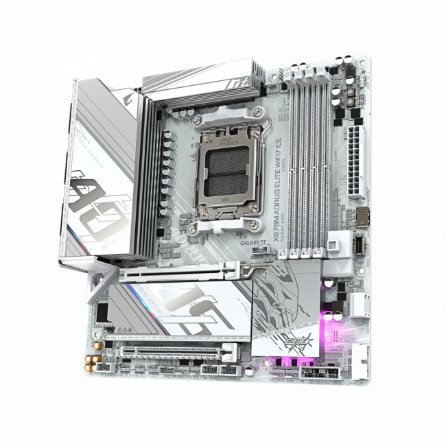 Материнская плата Gigabyte X870M A ELITE WF7 ICE — для бизнеса и офиса