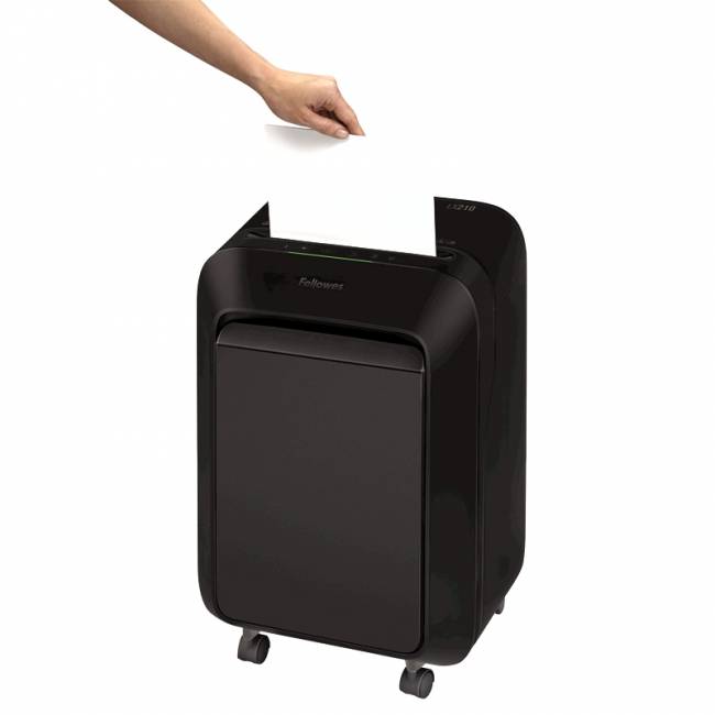 Шредер Fellowes® Powershred® LX210, черный, DIN P-4, 4х12 мм, 16 лст., 23 лтр, Jam Proof™, SafeSense, шт Fellowes LX210 (FS-55025) — для бизнеса и офиса Шредер Fellowes® Powershred® LX210, черный, DIN P-4, 4х12 мм, 16 лст., 23 лтр, Jam Proof™, SafeSense, шт Fellowes LX210 (FS-55025) — для бизнеса и офиса