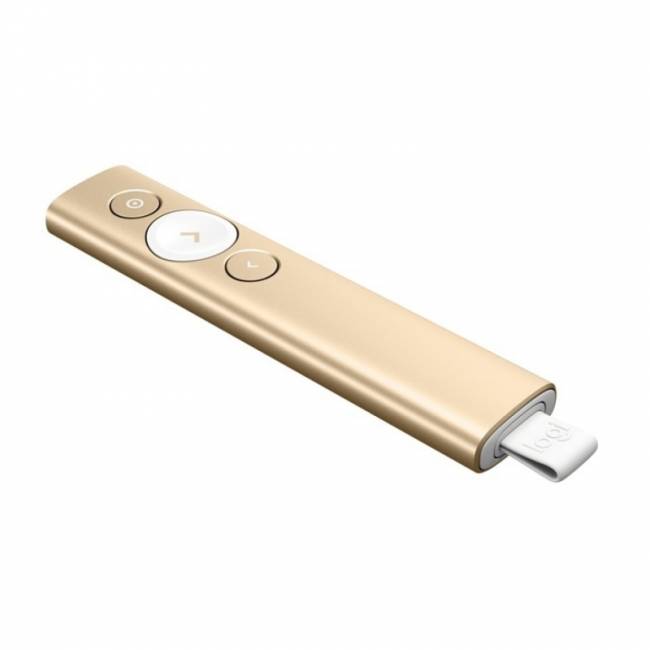Презентер Logitech PRESENTER, SPOTLIGHT GOLD R-R0011 — для бизнеса и офиса Презентер Logitech PRESENTER, SPOTLIGHT GOLD R-R0011 — для бизнеса и офиса