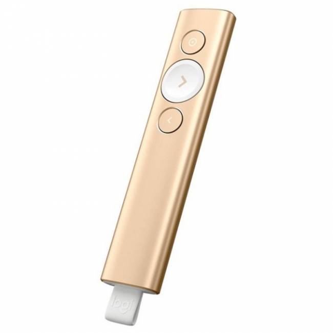 Презентер Logitech PRESENTER, SPOTLIGHT GOLD R-R0011 — для бизнеса и офиса Презентер Logitech PRESENTER, SPOTLIGHT GOLD R-R0011 — для бизнеса и офиса