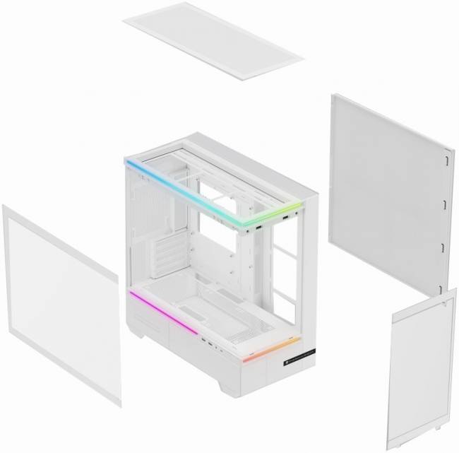 Корпус без блока питания Thermalright M10 Vision White — для бизнеса и офиса Корпус без блока питания Thermalright M10 Vision White — для бизнеса и офиса